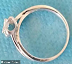 The diamond ring that had to be surgically removed after the girl swallowed it