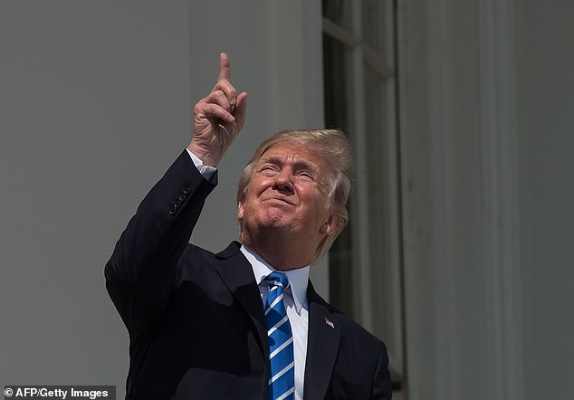 It's been seven years since Trump looked directly at the solar eclipse without wearing goggles.