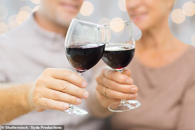 The results also showed that light drinking predicted better survival rates among individuals and their partners compared to heavy drinking (file image)