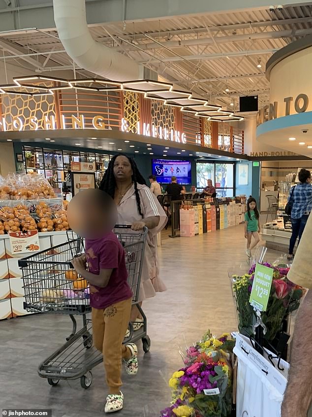 Exclusive photos from DailyMail.com show the 40-year-old activist shopping at luxury supermarket Gelson's last Wednesday.