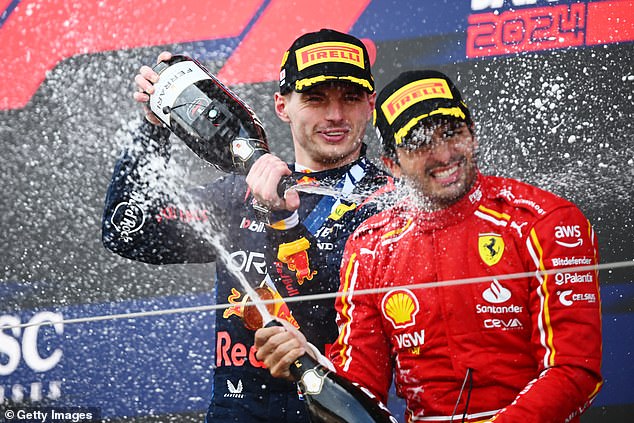 The Dutchman won decisively but Ferrari driver Carlos Sainz impressed again