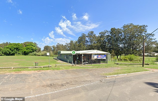 Oska Stockner, 13, was swallowed by the Boondah Reserve sinkhole (pictured) on Boondah Road in Warriewood, on Sydney's northern beaches, at 2.45pm on Saturday.