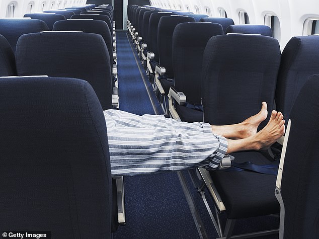 Harris said airline passengers taking off their socks on flights was a big problem.
