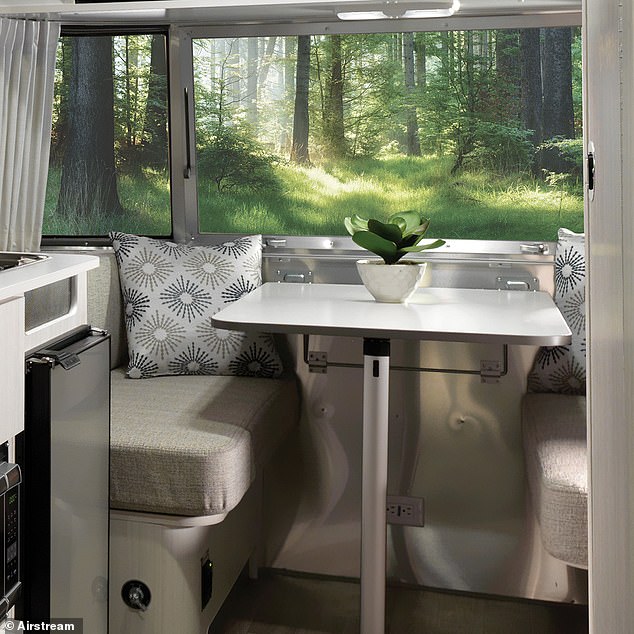 In New York State, it is illegal to ride in a trailer other than a fifth wheel while it is moving. Airstream manufacturers also warn against riding in the camper van while it's on the move