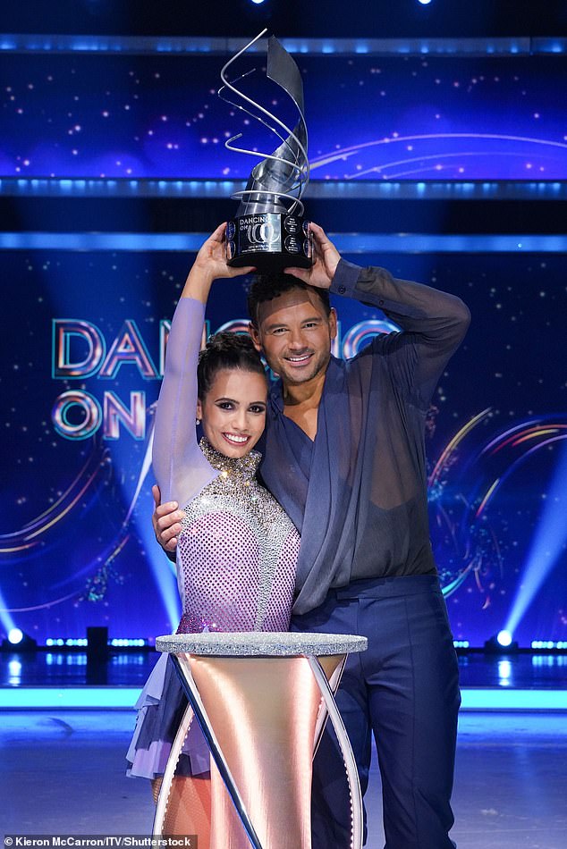 Ryan, 39, is no stranger to ITV after finding fame as Jason Grimshaw in Coronation Street and winning the final series of Dancing on Ice in January (pictured with professional partner Amani Fancy).