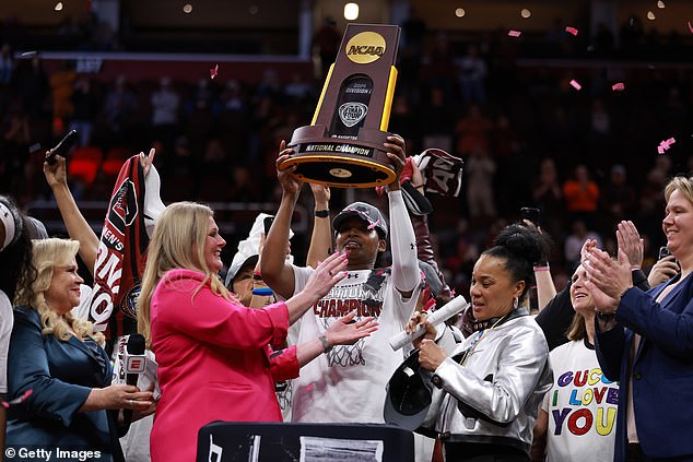 South Carolina's revenge against Clark and company.  It was also Iowa's third consecutive game to break television viewership records for women's college basketball.