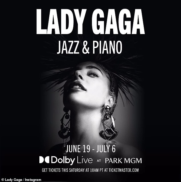 Lady Gaga has been staying busy and is preparing for her Las Vegas residency called Lady Gaga Jazz & Piano which will take place from June 19 to July 6 at Park MGM.