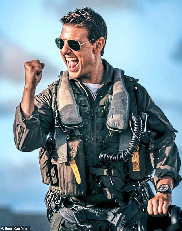 The film is a sequel to the legendary 1986 film starring Cruise as naval aviator Lt. Pete. "Dissident" Mitchell (pictured)