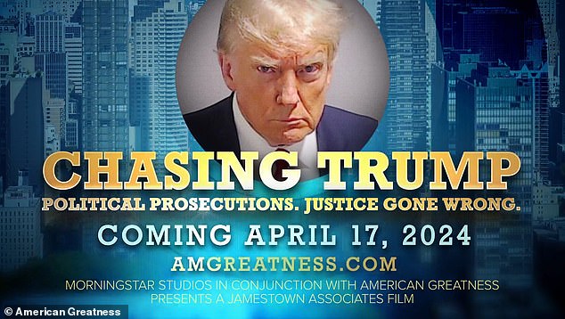 "Chasing Trump" will be available for free on amgreatness.com as well as all other streaming platforms such as X, youtube and Rumble. It will be released on April 17, 2024.