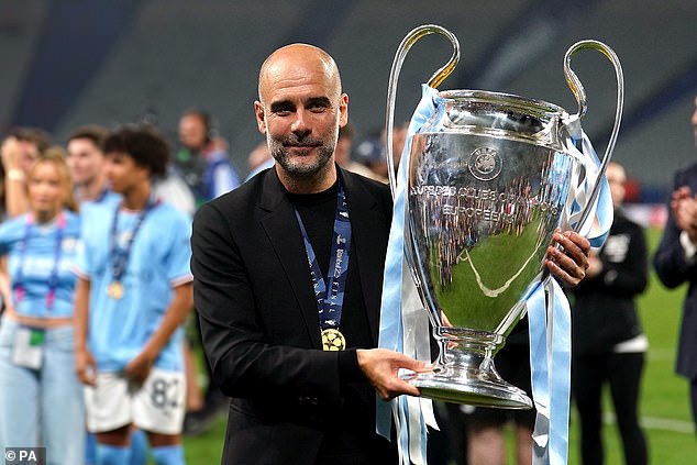 But the Manchester City boss finally got his hands on the trophy again last year.