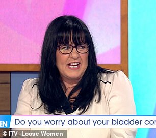 Coleen Nolan looked horrified and exclaimed: 'And while you're running?'