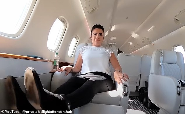 She reveals in her latest YouTube what an average day is like working in the luxury world of aviation