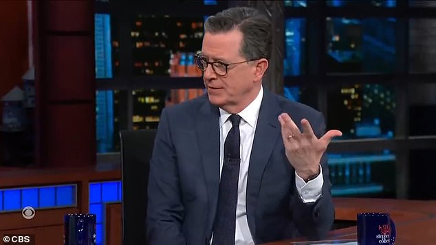 Late-night host Stephen Colbert asked him if he agreed with Republicans' damning assessment of their own party.