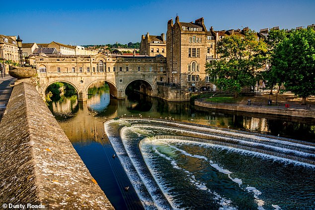 Bath (pictured) in Somerset is the only city in the UK to be fully listed as a World Heritage Site.