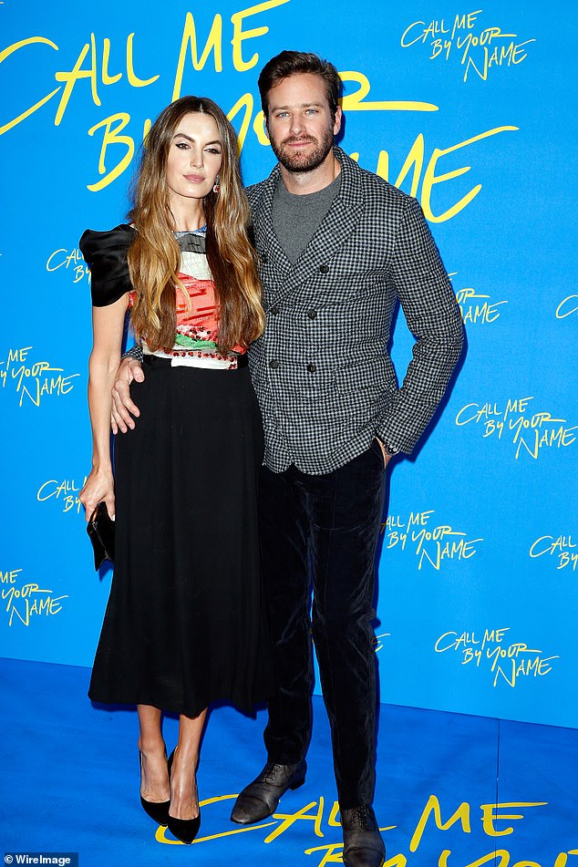 The couple separated in July 2020 following disturbing allegations that Armie had carried out violent abuse against women, which he has denied; photographed in 2018