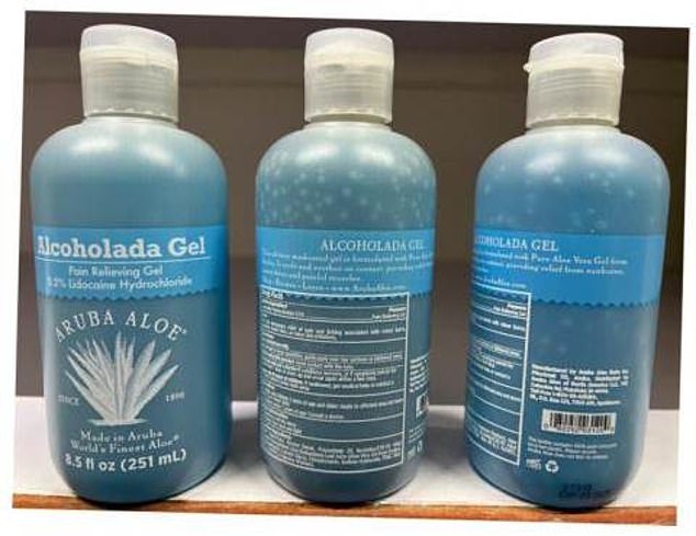 Aruba Aloe Alcoholada Gel is an analgesic gel used to temporarily reduce pain and itching related to minor burns, sunburns, insect bites or minor skin irritations. It has been removed from the market due to its methanol content.