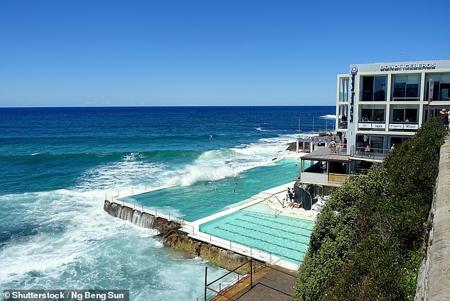 The couple broke up outside Icebergs restaurant (pictured) in Bondi, Sydney's eastern suburbs, in August 2023.