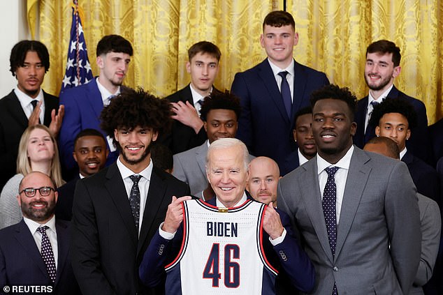 In addition to wearing the boxers to the White House later this year, Hurley will also wear them to the Huskies parade in Hartford, Connecticut.