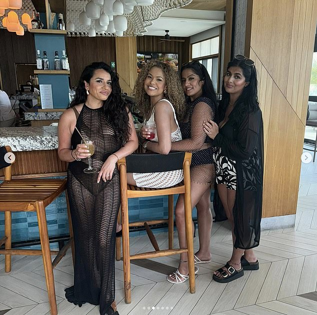 While fellow contestants Kathryn Burn, Brittany Carter, Akeem Bundu-Kamara and Nick Showering will also attend, with Kathryn as Harpreet's maid of honor (Harpreet and Kathryn pictured together at her bachelorette party).