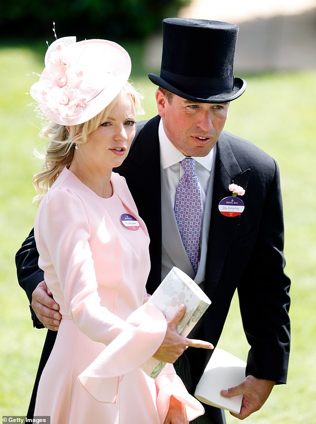 The mother-of-two joined Peter at both Wimbledon and Ascot (pictured) as well as the Coronation concert.