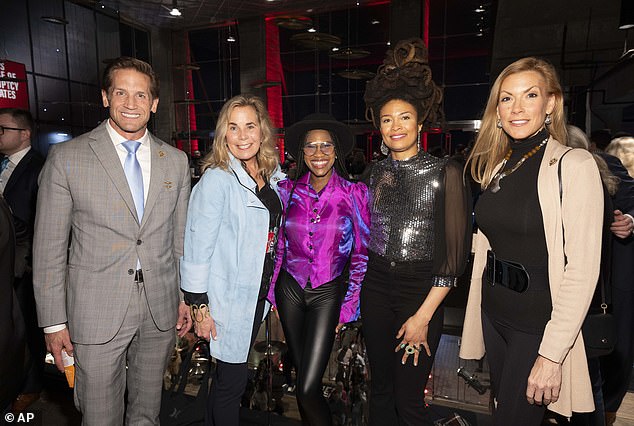 Rep. Rich McCormick, Cynthia Fisher, Aeisha Reese, Valerie June, and Rep. Beth Van Duyne (far right) attend the Power to the Patients event on Tuesday, March 5, 2023 in Washington, DC