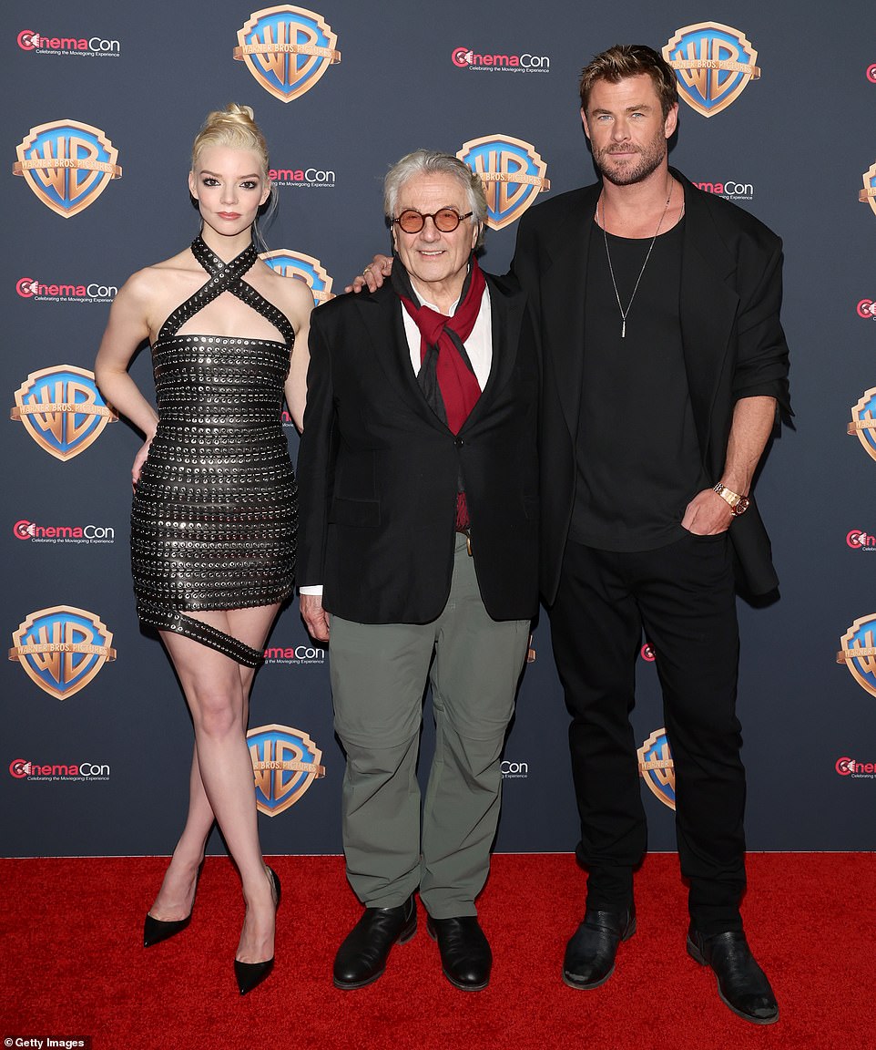 Furiosa director George Miller, who directed the original Mad Max films and the modern versions, stood among his lead actors with a big smile on his face.