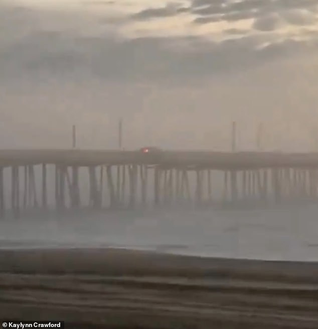 The scene mirrored an incident from earlier this year, when a 57-year-old man walked off the end of a Virginia Beach pier in a suspected suicide.