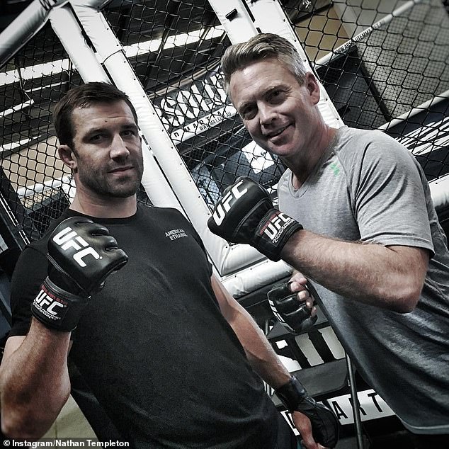 The 44-year-old also stepped into the octagon with UFC great Luke Rockhold.
