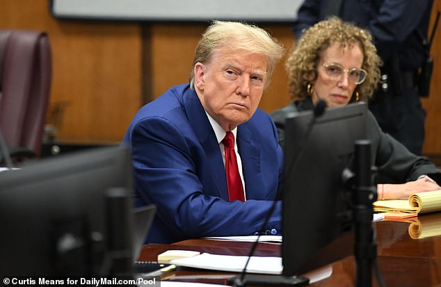 Former President Donald Trump appears in Manhattan Supreme Court for a hearing in his upcoming hush money trial brought by prosecutor Alvin Bragg.