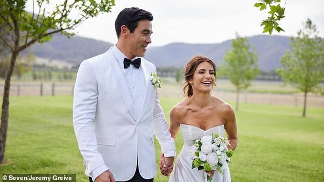Two beloved characters, Leah Patterson-Baker and Justin Morgan, played by Ada Nicodemou and James Stewart, said 'I do' in a stunning ceremony.