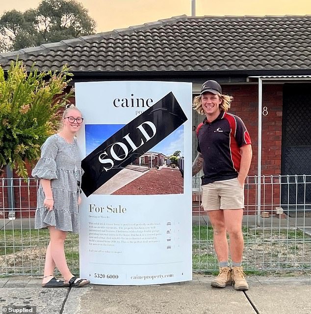 Hannah McGuire and Lachlan Young bought a house together just a year ago