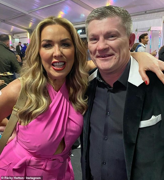 The former professional boxer, 45, was keeping fit amid his new relationship with Brookside actress Claire, 52, who he met on Dancing On Ice earlier this year.