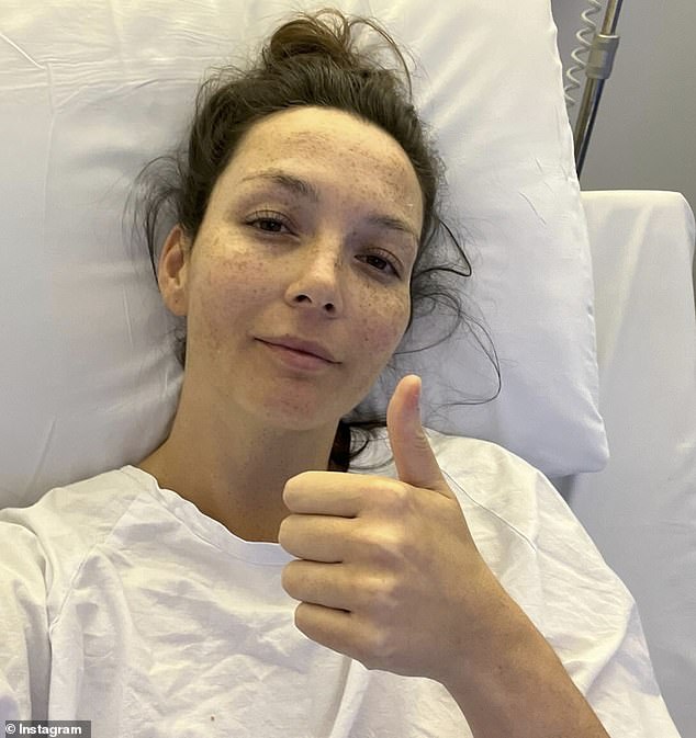 The 38-year-old Australian singer and broadcaster updated her fans on her condition with a series of posts shared on her social media.
