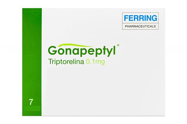 Puberty blockers, known medically as gonadotropin-releasing hormone analogs, stop the physical changes of puberty in adolescents who question their gender.  An example of these medications, called Triptorelin, is shown in the photo.
