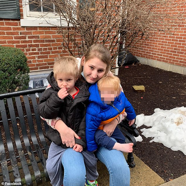 Travis is survived by his parents, younger brother, and extended family.  Pictured: Devastated mother Rachel Reuter with Travis (left) and her brother