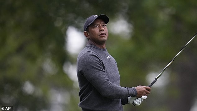 Woods, 48, is competing at The Masters hoping to earn his sixth green jacket.