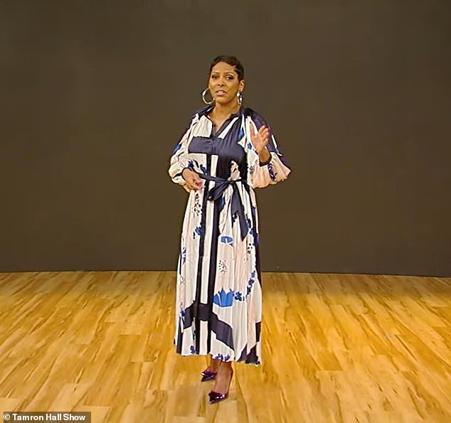 Tamron Hall stood in front of a black screen while addressing the incident in a video posted to YouTube shortly after 11 a.m.