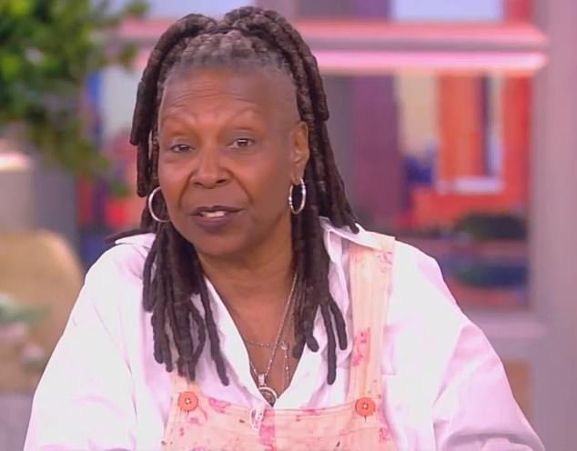 Whoopi began Wednesday's show by informing viewers about the drama and stressed: 'We didn't start the fire.'