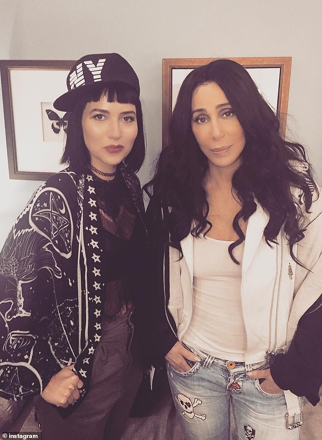 Cher has long had a contentious relationship with both her son and daughter-in-law (pictured in 2018).
