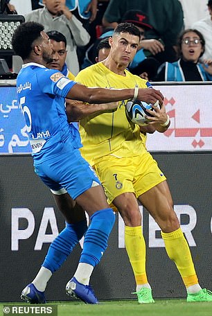 Ronaldo appeared to elbow and then stomp on his opponent, sparking a fight on the field.