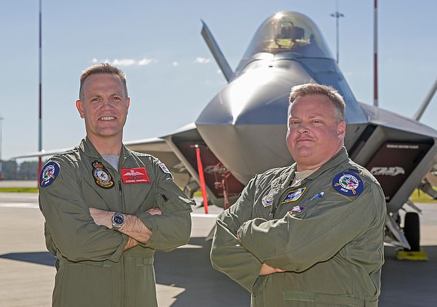 Chappell (left) discovered his passion for fighter jets after watching Top Gun.