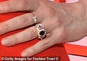 Her ring looked sensational.