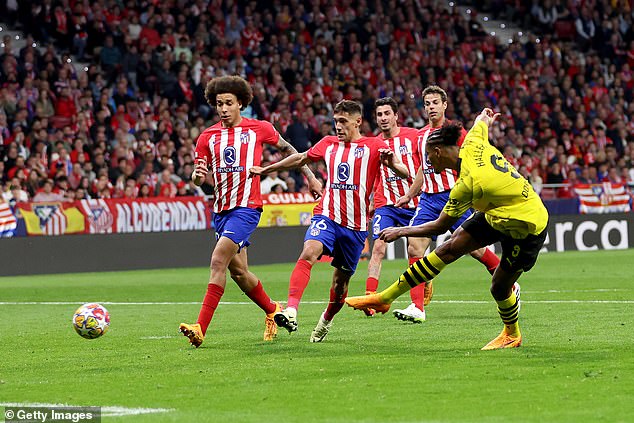 Borussia Dortmund striker Sebastien Haller reduced the deficit in the 81st minute