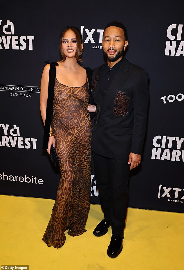 She was joined by her husband John Legend, 45, at the star-studded event, which took place at Cipriani 42nd Street.