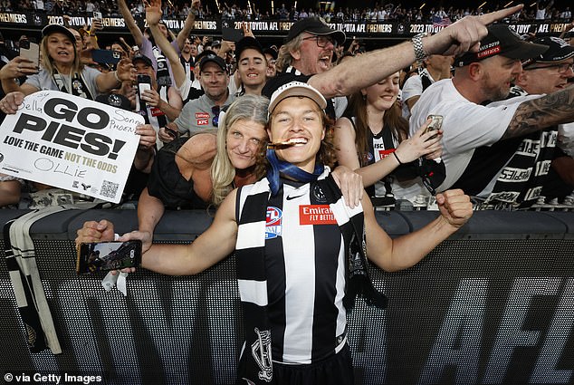 Ginnivan was part of the Magpies' grand final win in 2023 and saw his future there