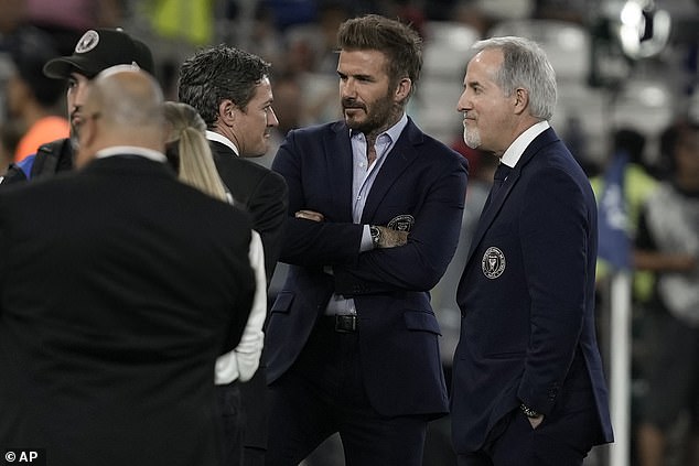Inter Miami co-owner David Beckham traveled to Mexico for Wednesday's game.