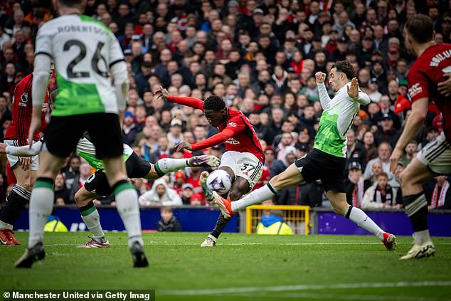 Mainoo scored a sensational goal to help Man United to a 2-2 win against Liverpool.