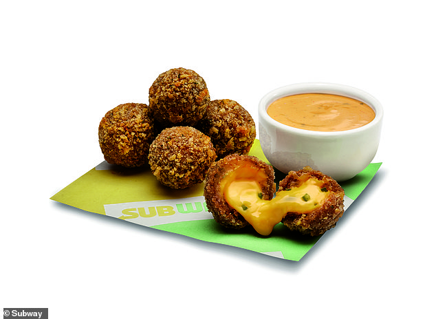 Another spicy new option are chipotle cheese bites, which feature jalapeno chunks in melted cheese wrapped in a fried breadcrumb shell.
