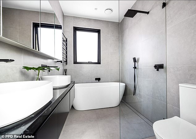 According to the Daily Telegraph, Radley put the property on the rental market last month for a cool $2,650 a week. Radley reportedly changed his mind about renting the ultra-modern pad after just a few days and put it back up for sale. In the photo: one of the bathrooms.