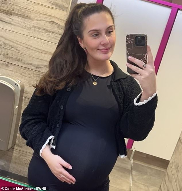 McAlinden discovered she was pregnant on September 16, 2023, after feeling nauseous at her birthday dinner the week before.
